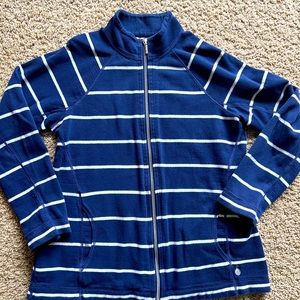 Tommy Bahama Full Zip Aruba sweatshirt - blue and White striped
